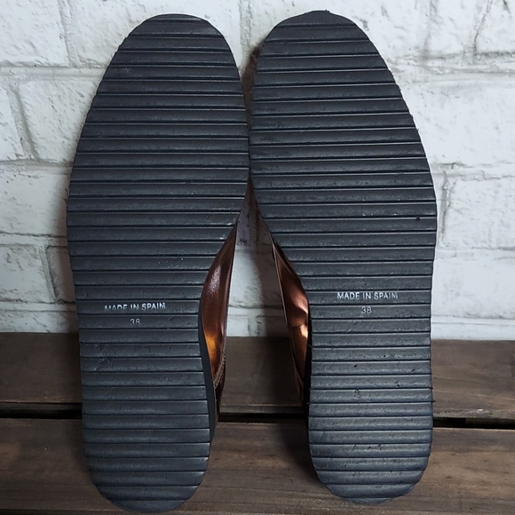 Shelly's London rose gold metallic platform loafer - Picture 12 of 16